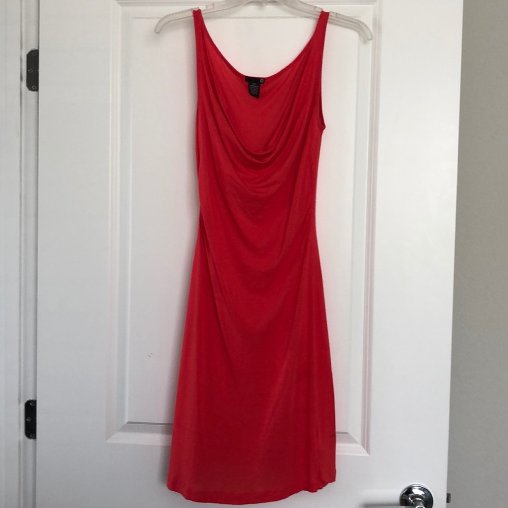 Coral Guess Cotton Dress